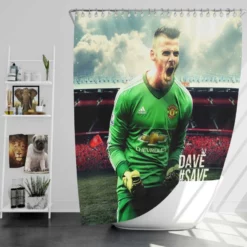 David de Gea Famous Man United Football Player Shower Curtain