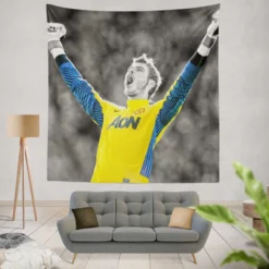 David de Gea Popular Man United Football Player Tapestry