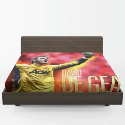 David de Gea Powerfull Spanish Football Player Fitted Sheet 1