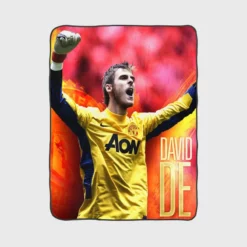 David de Gea Powerfull Spanish Football Player Fleece Blanket 1