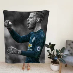 David de Gea Professional Spanish Football Player Fleece Blanket
