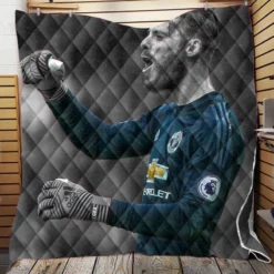 David de Gea Professional Spanish Football Player Quilt Blanket