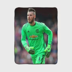 David de Gea Sensastional Football Player Fleece Blanket 1