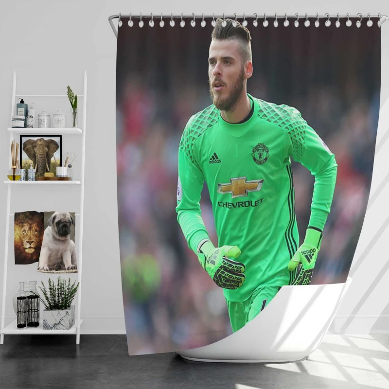 David de Gea Sensastional Football Player Shower Curtain