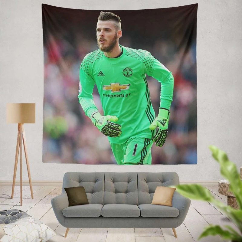 David de Gea Sensastional Football Player Tapestry