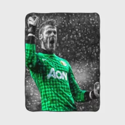 David de Gea Spanish Football Player Fleece Blanket 1