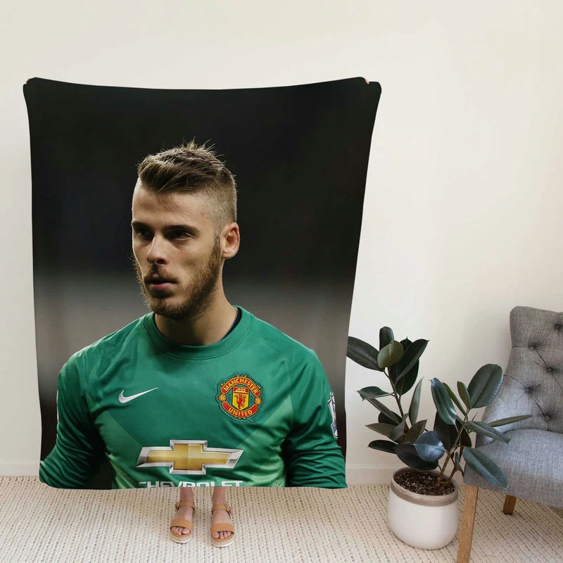 David de Gea Strong Man United Football Player Fleece Blanket