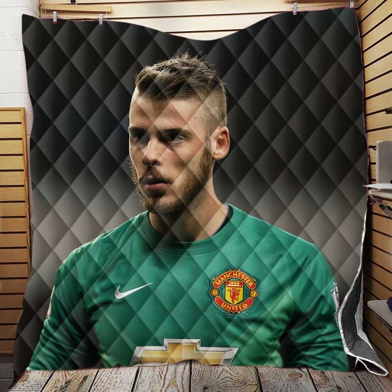 David de Gea Strong Man United Football Player Quilt Blanket