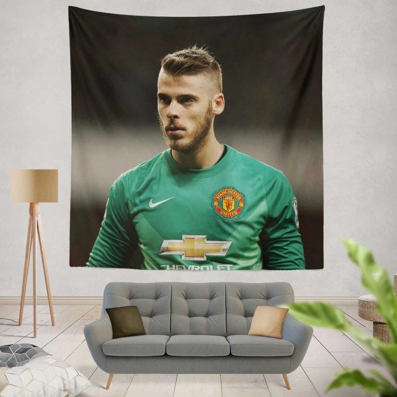 David de Gea Strong Man United Football Player Tapestry