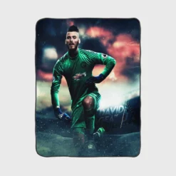 David de Gea Top Ranked Spanish Football Player Fleece Blanket 1