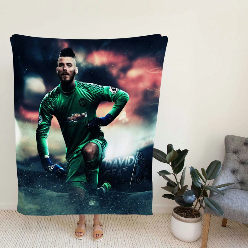 David de Gea Top Ranked Spanish Football Player Fleece Blanket