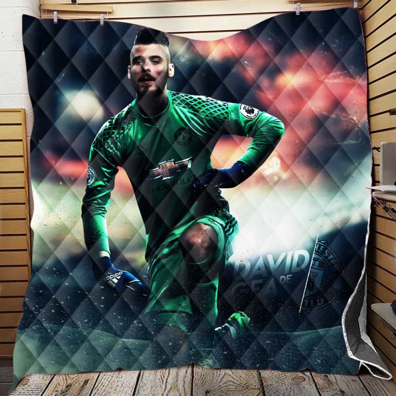 David de Gea Top Ranked Spanish Football Player Quilt Blanket