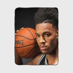 Dejounte Murray Popular NBA Basketball Player Fleece Blanket 1