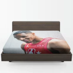 Dejounte Murray Professional NBA Basketball Player Fitted Sheet 1