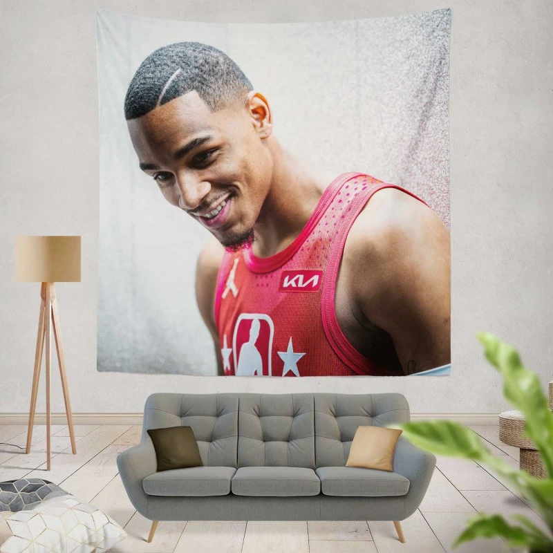 Dejounte Murray Professional NBA Basketball Player Tapestry