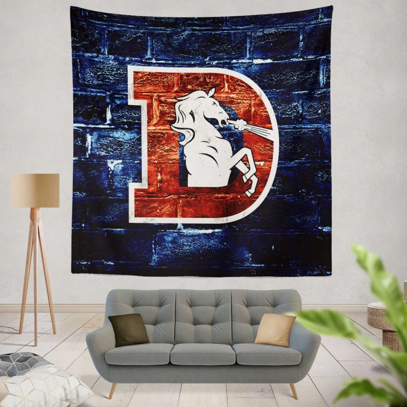 Denver Broncos NFL Football Team Tapestry