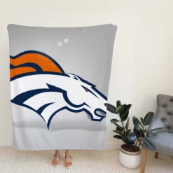 Denver Broncos NFL team Logo Fleece Blanket