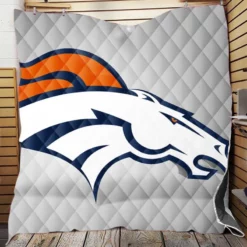 Denver Broncos NFL team Logo Quilt Blanket
