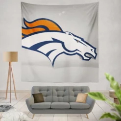 Denver Broncos NFL team Logo Tapestry