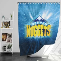 Denver Nuggets Exciting NBA Basketball Club Shower Curtain