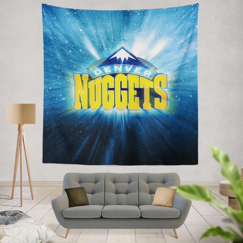 Denver Nuggets Exciting NBA Basketball Club Tapestry