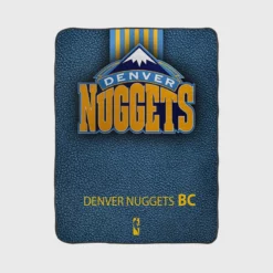 Denver Nuggets NBA Basketball Club Logo Fleece Blanket 1