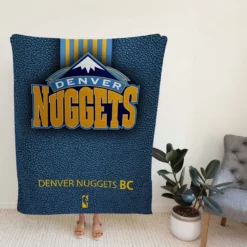 Denver Nuggets NBA Basketball Club Logo Fleece Blanket