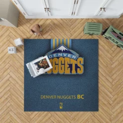 Denver Nuggets NBA Basketball Club Logo Rug