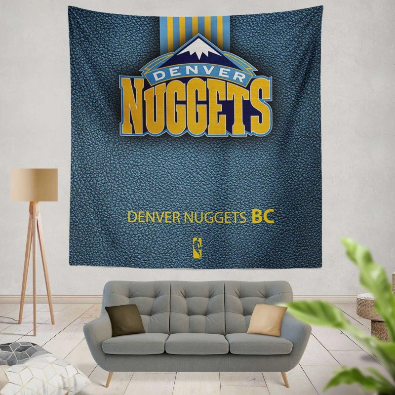 Denver Nuggets NBA Basketball Club Logo Tapestry