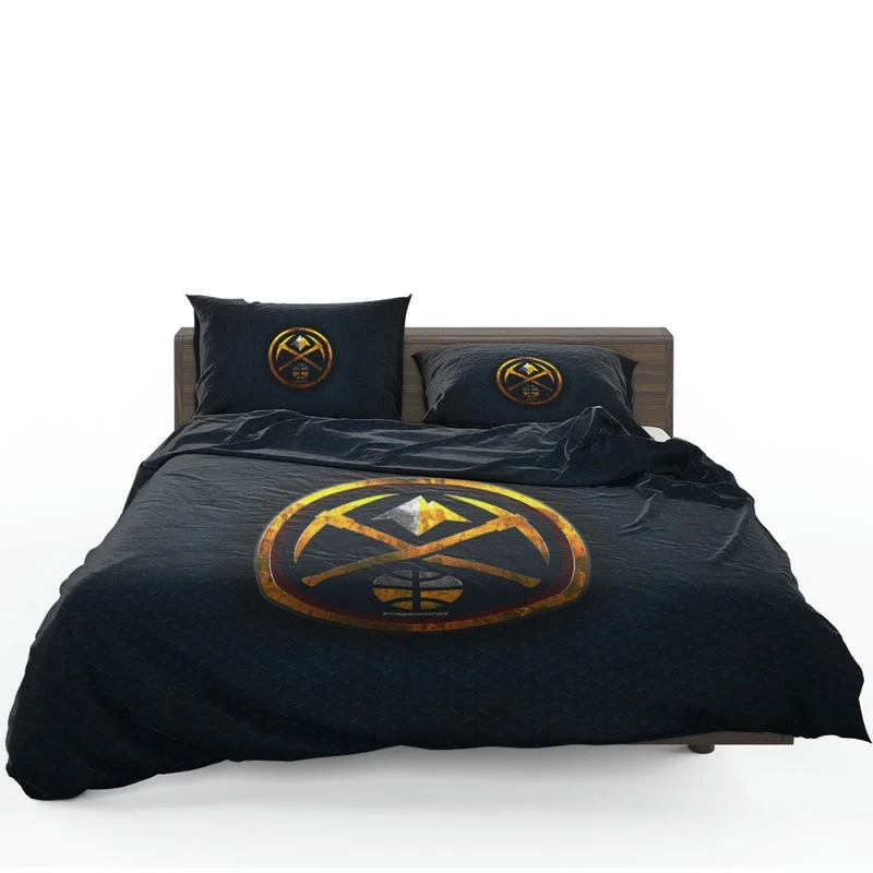 Denver Nuggets Powerful NBA Team Logo Bedding Set