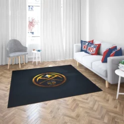 Denver Nuggets Powerful NBA Team Logo Rug 2