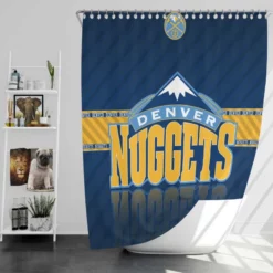 Denver Nuggets Top Ranked NBA Basketball Team Shower Curtain