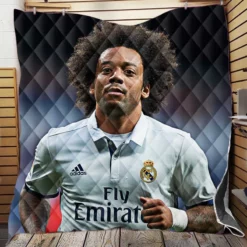 Dependable Sports Player Marcelo Vieira Quilt Blanket