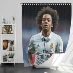 Dependable Sports Player Marcelo Vieira Shower Curtain