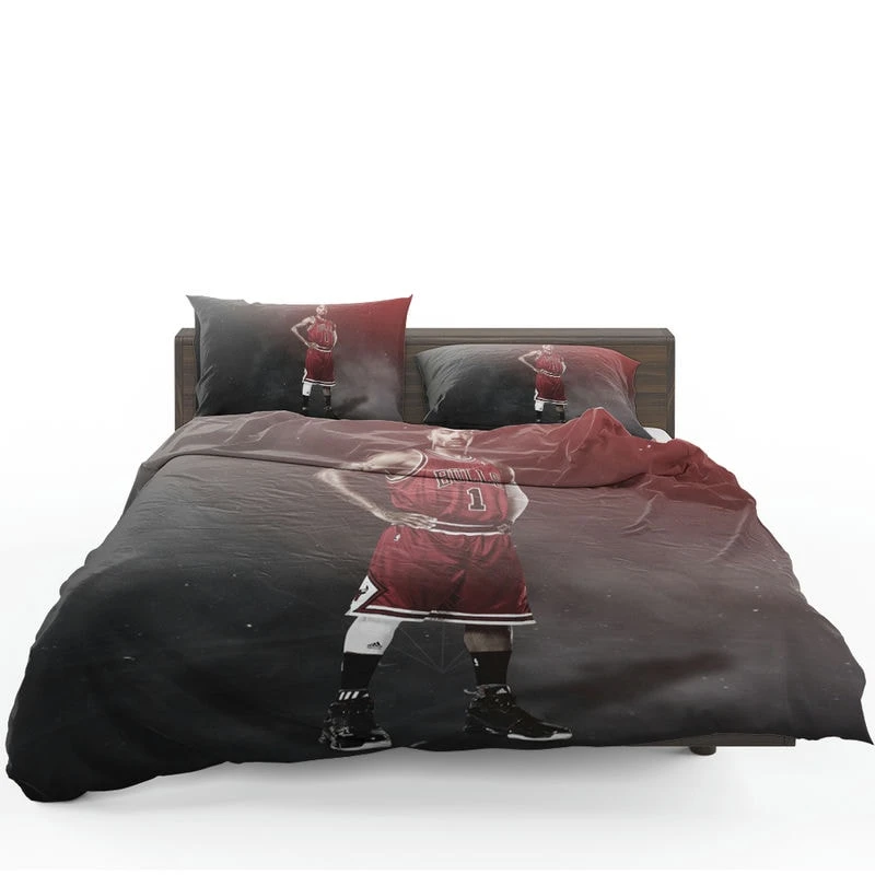 Derrick Rose Chicago Bulls NBA Basketball Player Bedding Set