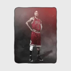 Derrick Rose Chicago Bulls NBA Basketball Player Fleece Blanket 1