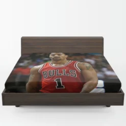 Derrick Rose Top Ranked NBA Basketball Player Fitted Sheet 1