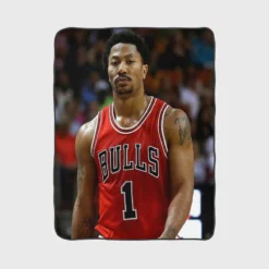 Derrick Rose Top Ranked NBA Basketball Player Fleece Blanket 1