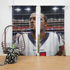 Deshaun Watson Popular NFL American Football Player Window Curtain