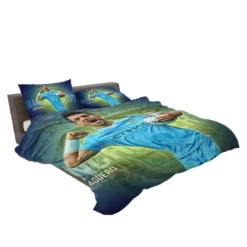 Determined Footballer Player Sergio Aguero Bedding Set 2