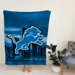 Detroit Lions NFL American Football Team Fleece Blanket