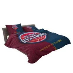 Detroit Pistons Energetic NBA Basketball Club Bedding Set 2