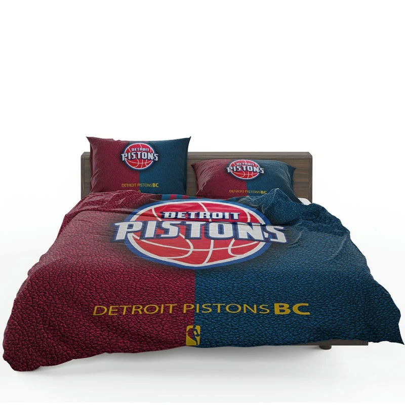 Detroit Pistons Energetic NBA Basketball Club Bedding Set