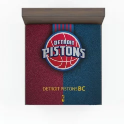 Detroit Pistons Energetic NBA Basketball Club Fitted Sheet