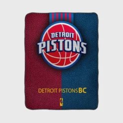 Detroit Pistons Energetic NBA Basketball Club Fleece Blanket 1