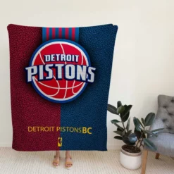 Detroit Pistons Energetic NBA Basketball Club Fleece Blanket