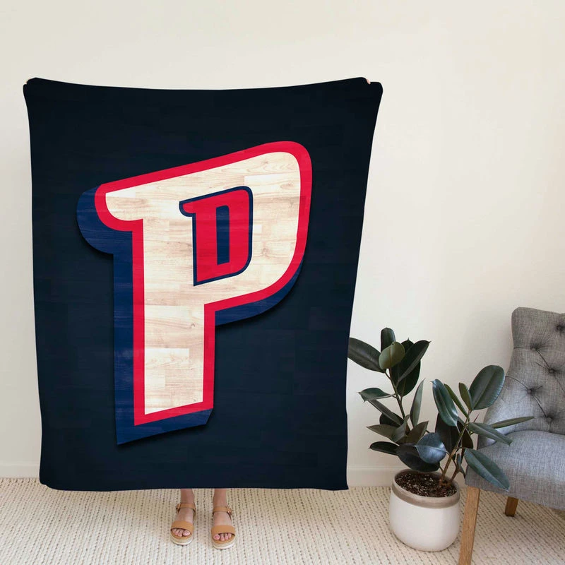 Detroit Pistons Exellelant NBA Basketball Team Fleece Blanket