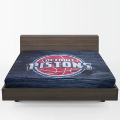 Detroit Pistons Powerful NBA Basketball Club Fitted Sheet 1