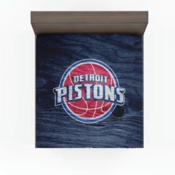 Detroit Pistons Powerful NBA Basketball Club Fitted Sheet