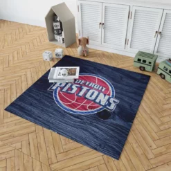 Detroit Pistons Powerful NBA Basketball Club Rug 1